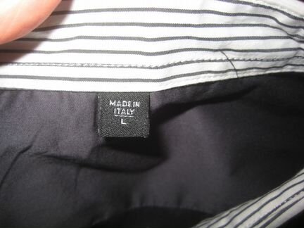 Шикарная стильная рубашка Италия р. 46 хлопок
