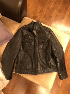 Куртка кожаная мужская зимняя