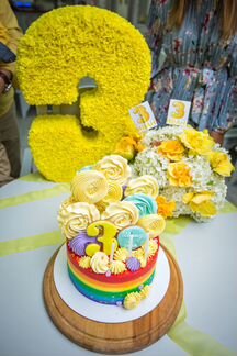 Цифра 3, бумажная, 40-50 см высота