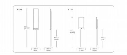 KEF T series floor stand silver (SP3748AA) (Пара)