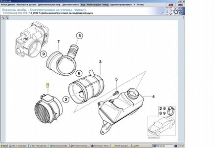 Расходомер воздуха BMW 13627567451