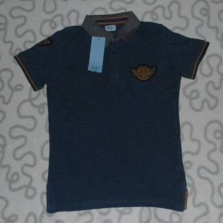 Новая футболка-поло H&M, 116-122 см