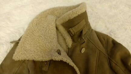 Дубленка (короткая) sagitta 42 размера, цвет серый