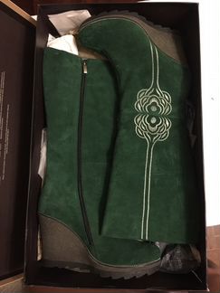 Сапоги зимние новые замш + перчатки