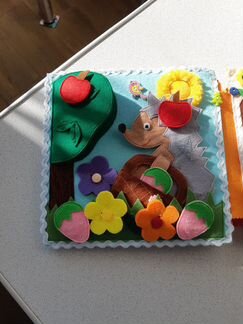 Развивающая книга из фетра