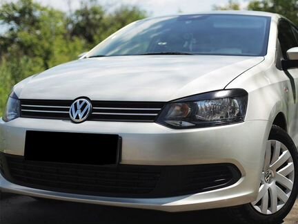Реснички на передние фары Volkswagen Polo V