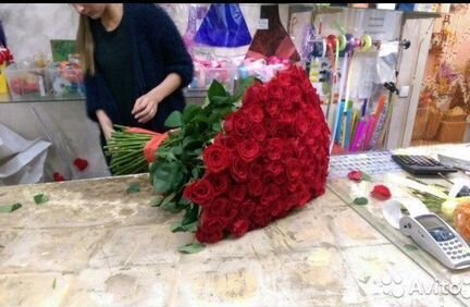 101 Роза, Букеты Цветы Розы 31 51 75 301 Доставка