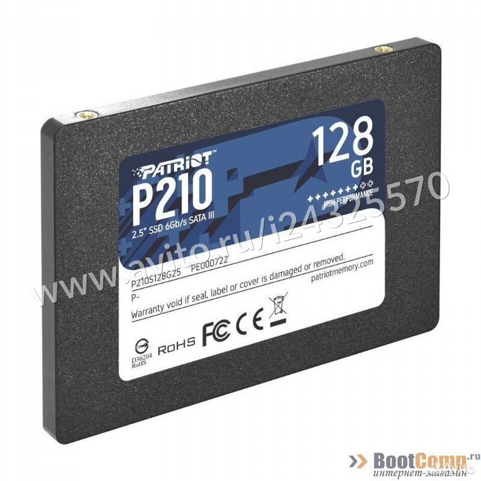  Жесткий диск SSD 128GB Patriot P210 P210S128G25  84012410120 купить 3