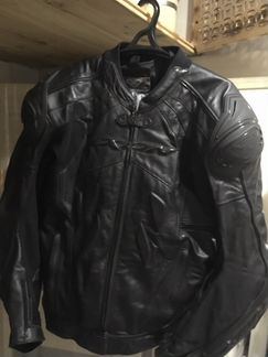 Мотокуртка кожаная