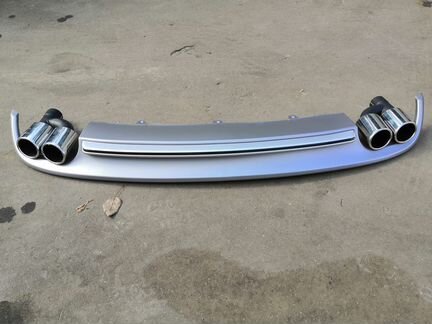 Диффузор юбка Audi A7 S7 S-line дорест а.741