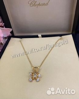 Золотой кулон с цепочкой