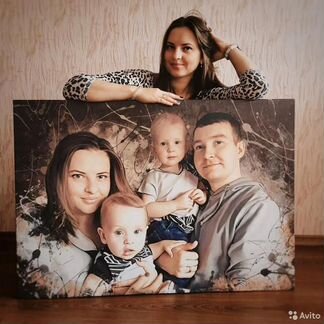 Портрет на холсте