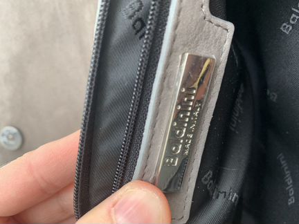 Сумка из замши и кожи Baldinini