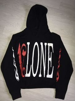 Vlone palm angels staple flame hoodie