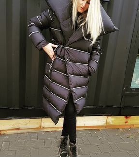 Пуховик удлинённый