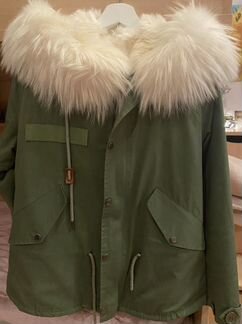 Парка женская с натуральным мехом