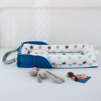 Cумка кроватка. Синяя сумка со звездочками