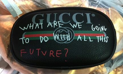 Новая сумка на пояс Gucci черная