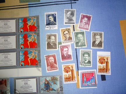 Набор марок 1974-1985г деятели кпсс (10шт)