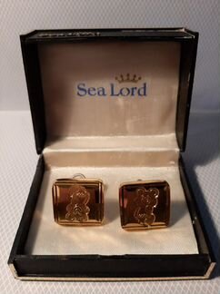 Запонки позолоченные Sea Lord олимпийский мишка