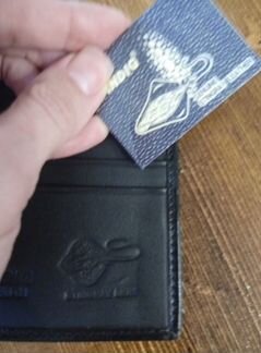 Кошелек из кожи ската, серебрянный цвет