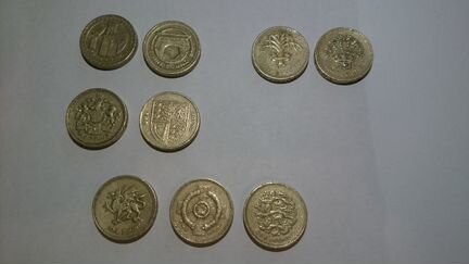 Великобритания 1 фунт юбилейные обмен продажа