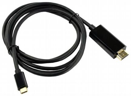 Переходник Deppa USB Type-C - hdmi черный 1.8 м