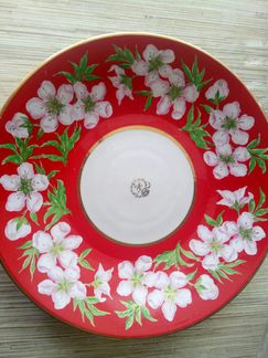 Блюдо фарфоровое СССР Старый Киев