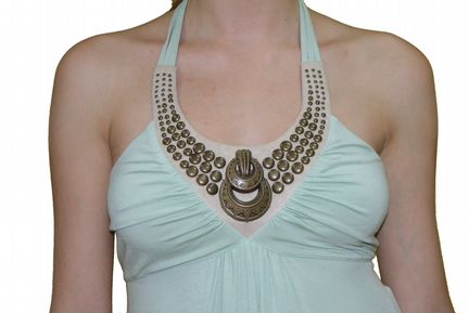 Мятное платье 