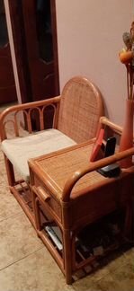 Банкетка из натурального ротанга