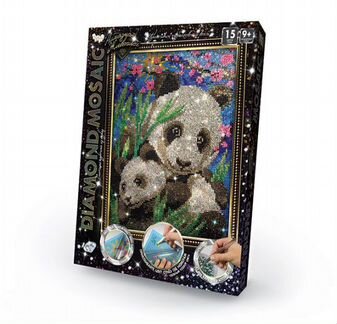 Алмазная мозаика Danko Toys Diamond Mosaic малый Панды (DM-02-10)