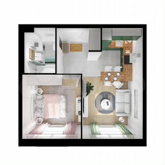 1-к квартира, 40.1 м², 20/24 эт.