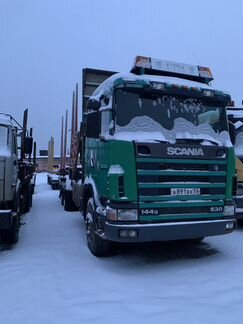 Scania 144g лесовоз (полностью сцепка )