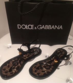 Шлепанцы Dolce Gabbana 38 размер (отличное состоян