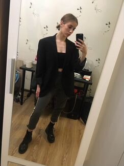 Серые брюки pull&bear